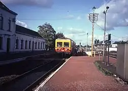 La gare de Bertrix en 1982.