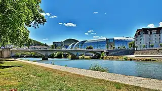 Besançon, le pont Canot (vue amont).