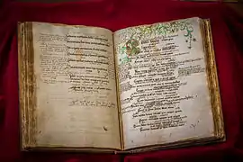 Cahier d’écolier de Beatus Rhenanus, XVe siècle.