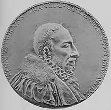 Médaillon du chancelier René de Birague (vers 1577), bronze, Paris, musée du Louvre.