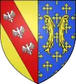Armoiries de Charles II, tuteur de René d'Anjou (parti).
