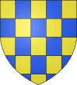 Armes des d'Eschelles (Vendômois, Touraine) : échiqueté d'or et d'azur.