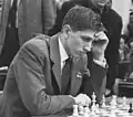 Bobby Fischer, joueur d'échecs américain.