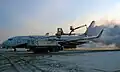Dégivrage d'un avion de la compagnie