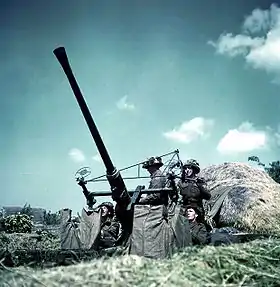 Canon Bofors 40 mm (ici utilisé par des troupes canadiennes)