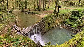 Vestiges du moulin de Rochanon.