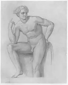 Étude de nu, localisation inconnue.