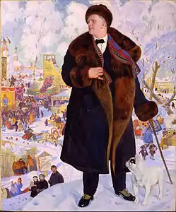 Boris Koustodiev - Portrait de Chaliapine