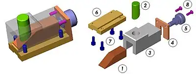 Assemblage et éclaté généré sous le logiciel de CAO 3D SolidWorks