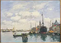 Venise-Paysage marin à la Giudecca, Princeton