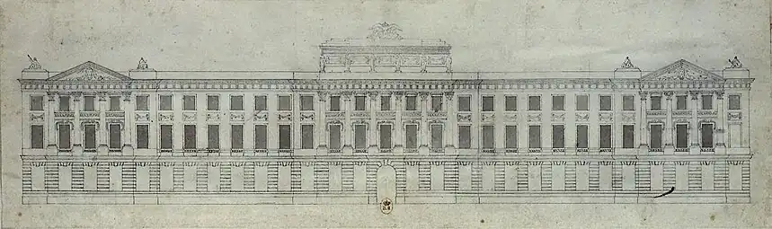 Projet pour un hôtel des monnaies.