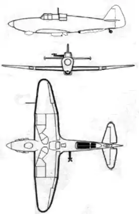 vue en plan de l’avion