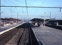 Vue depuis un train en 1979.