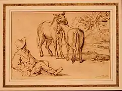 Giacinto BrandiVieux chevaux.