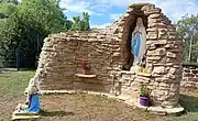 Grotte de Lourdes de l'église Saint-Hubert.