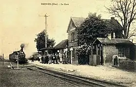 La gare de Bresles au début du XXe&nbsp;siècle.