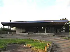 Bâtiment de la gare, démoli en 2014.