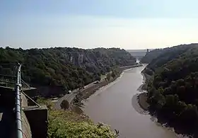 Vue des gorges en direction du sud.