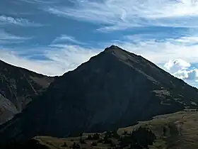 Vue de la face nord du Bschießer.