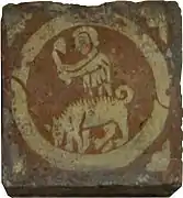 Carreau de faïence.