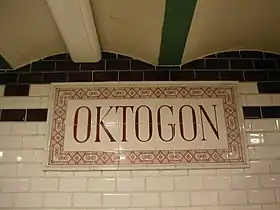 Panneau de la station