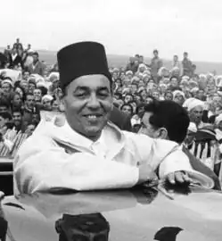Le roi Hassan II en 1966.