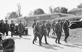 Inspection de Himmler et Dietrich au fort de Plappeville en 1940