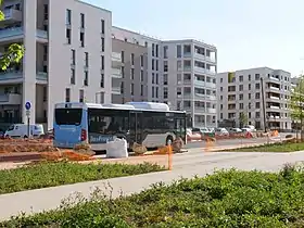 Un autocar Mercedes-Benz Citaro de la ligne Express 91.06 à Paris-Saclay.