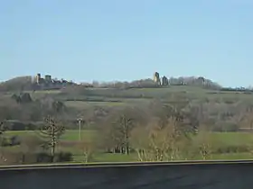 Vue depuis l'autoroute A6.