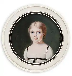 Portrait de jeune fille, 1810. Helsinki, Galerie nationale de Finlande.