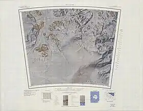 Carte topographique avec le massif Robert au centre gauche.