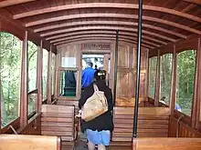 Intérieur de la voiture ex-CBR no&nbsp;B 328.