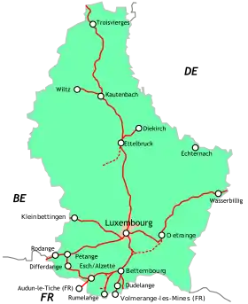 Image illustrative de l’article Société nationale des chemins de fer luxembourgeois