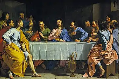 Philippe de Champaigne, La Cène (1652)musée des beaux-arts de Lyon.
