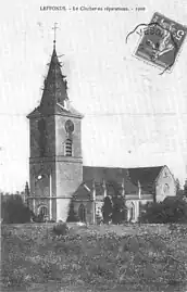 Le Clocher en réparations 1910.