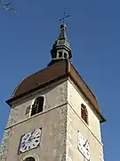 Le clocher et son clocheton.