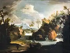 Paysage avec une cascade Ca' Rezzonico, Venise