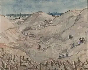 Cagnas en première ligne, Champagne, 1917, La Contemporaine