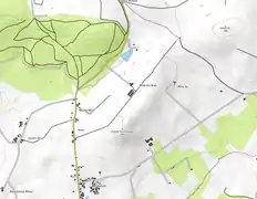 Carte topographique de la Calotte Saint Joseph et du Minez Du.