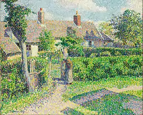 Camille Pissarro, Maison de paysans à Éragny (1887)