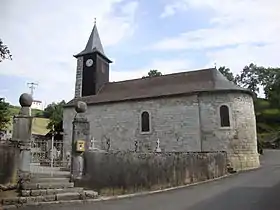 Camou : église Saint-Pierre(43°&nbsp;07′&nbsp;02″&nbsp;N, 0°&nbsp;54′&nbsp;24″&nbsp;O)