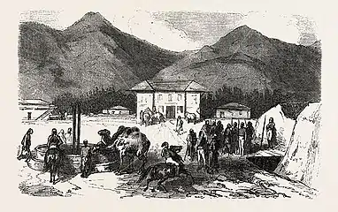 Camp de l'armée ottomane devant Batoumi en 1855