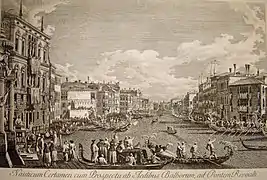 Gravure de Canaletto,