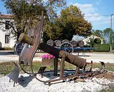 Canon de marine XVIIIe&nbsp;siècle. Place d'Étouars.
