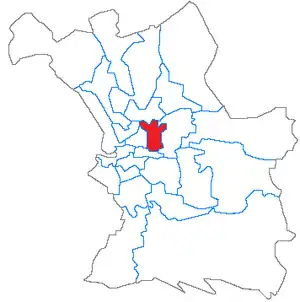 Localisation du Canton de Marseille-la-Blancarde