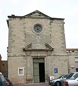 Façade principale durant l’exposition sur Max Savy, en août 2008.