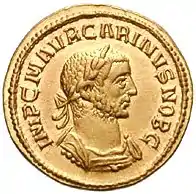 Aureus de l'empereur Carin (284-285), 4,4&nbsp;g
