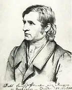 Portrait du peintre Johan Christian Clausen Dahl, (1823).
