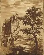 Una casa in rovina XVIIIe&nbsp;siècle