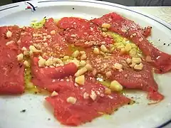 Carpaccio de poisson.